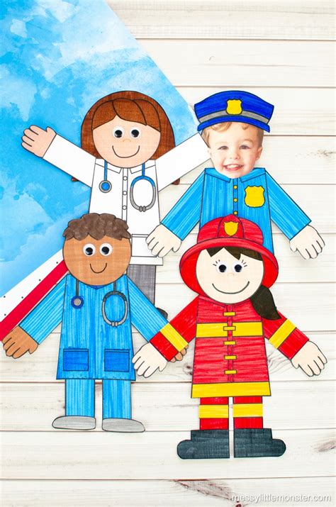 community helpers preschool crafts|community helper craft printable.